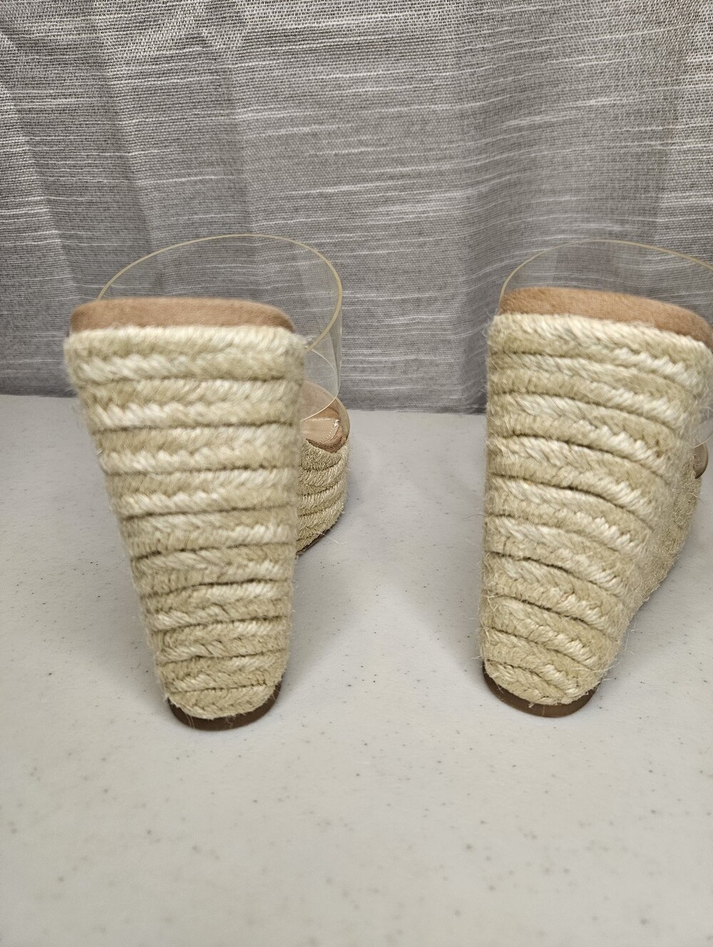 Steve Madden Sunrise clear wedged sandals New 5.5 - Picture 8 of 14